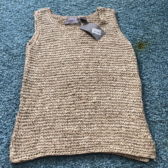 NWT Sigrid Olsen knitted tank - Picture 4 of 6